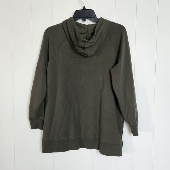 00 Torrid Green Fleece Lined Hoodie with Snaps - Picture 2 of 4